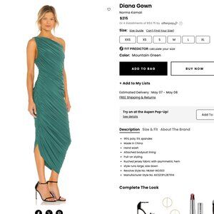 Diana Gown Norma Kamali brand:Norma Kamali